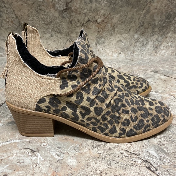 Leopard Print Ankle Boots - Picture 8 of 14
